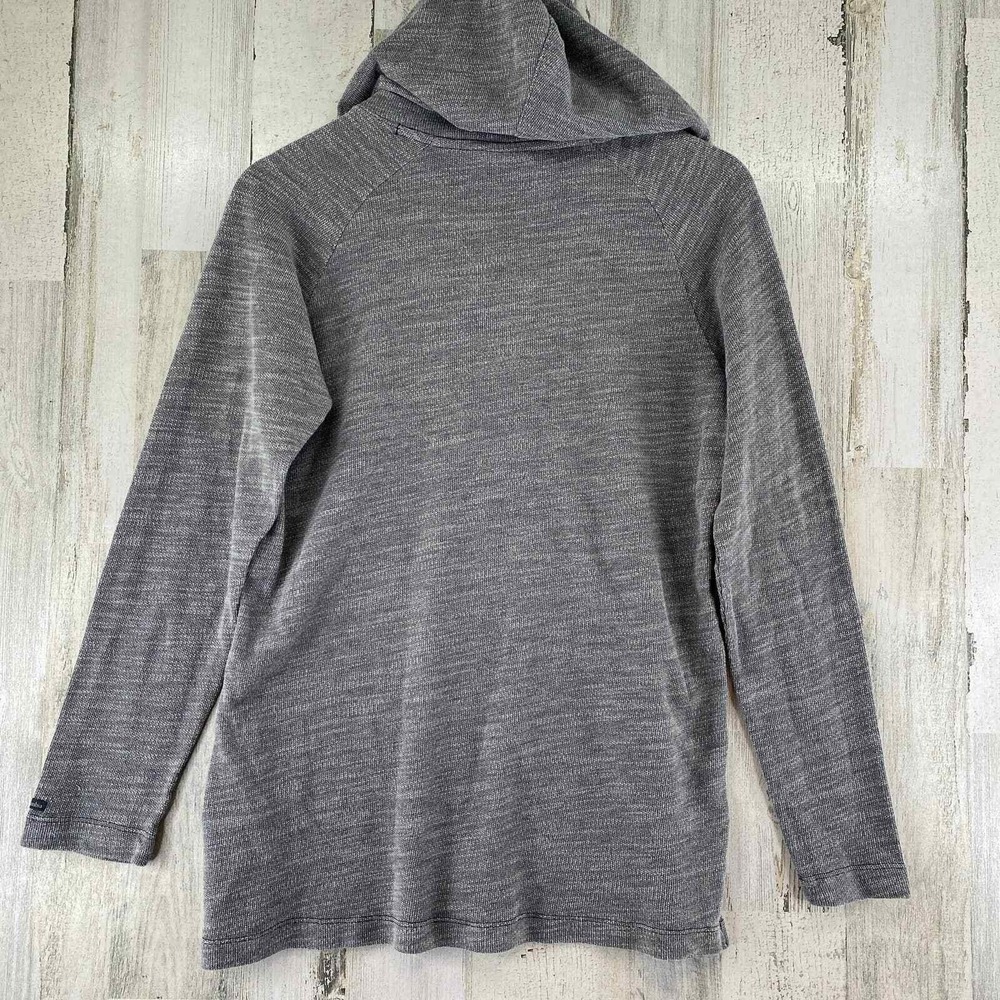 Columbia Thermal Shirt Womens Medium Gray Cotton Blend Hooded Lightweight - Picture 5 of 8
